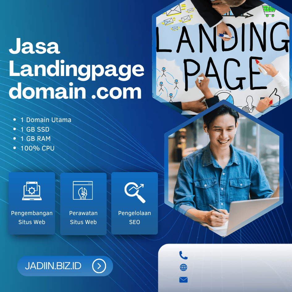 landing page + hosting