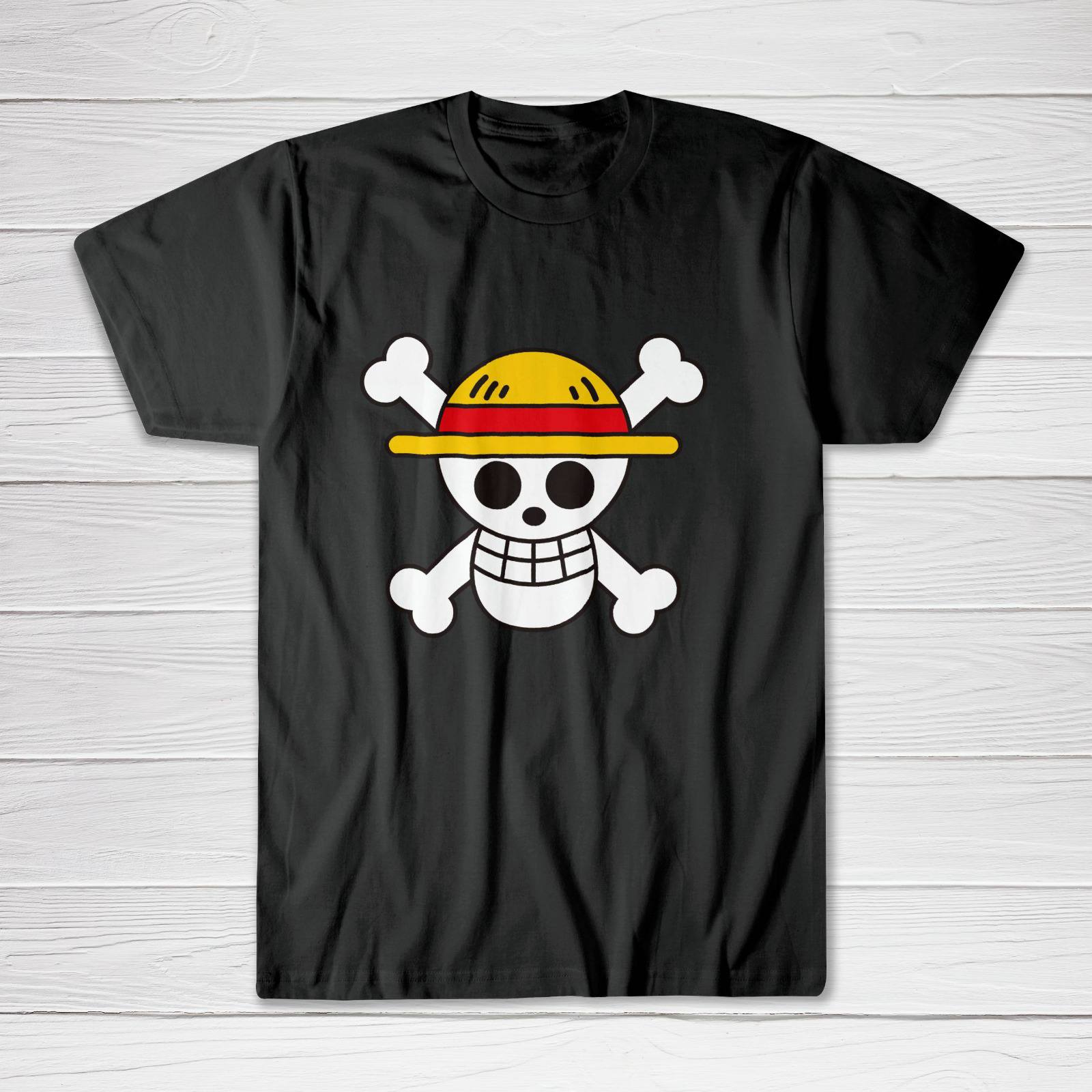 Kaos One Piece -logo topi jerami size s-xl